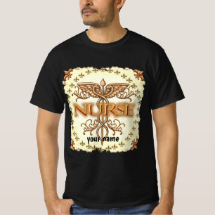 Camiseta enfermeiro rico de cobre caduceus