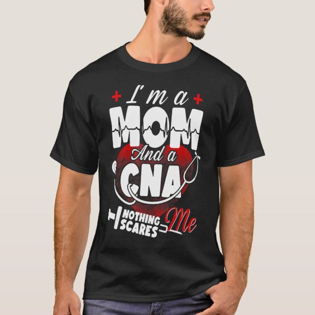 Camiseta Enfermeiro, sou mãe e nada me assusta (Frente)