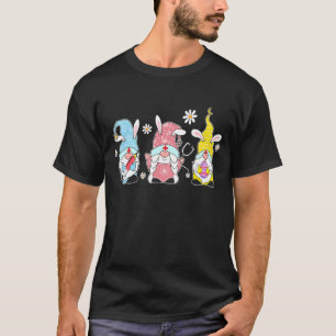 Camiseta Enfermeiro Stethoscope Bunny Gnome Rabbit Ovos Caç