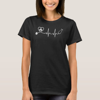 Camiseta Enfermeiro Stethoscope Heartbeat Enfermeira Semana