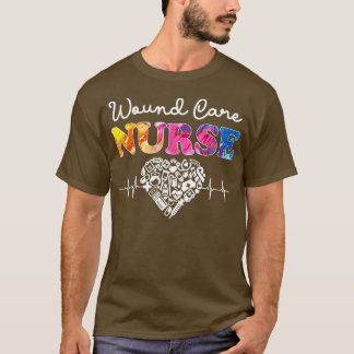 Camiseta Enfermeiro Watercol Amor Coração Estetoscópio N