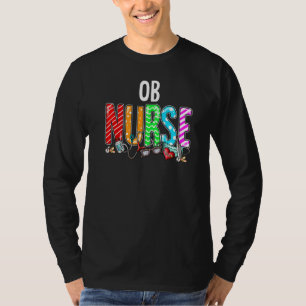 Camiseta Enfermeiro Xadrez Vermelho Amor Coração Estetoscóp
