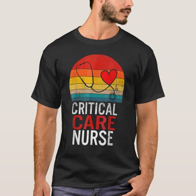 Camiseta Enfermeiros De Cuidados Críticos Enfermeiros Icu S (Frente)
