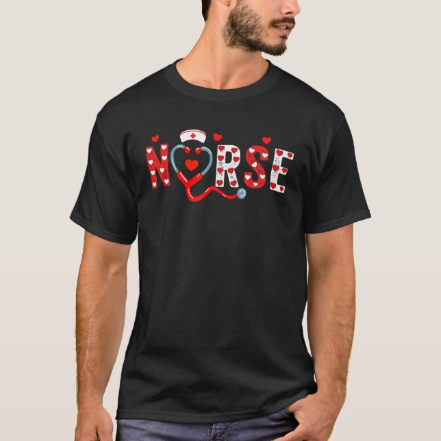 Camiseta Enfermeiros De Namorados De Dia de os namorados Pa (Frente)