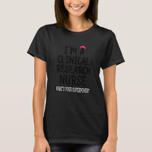 Camiseta Enfermeiros de Pesquisa Clínica Enfermeiros Enferm