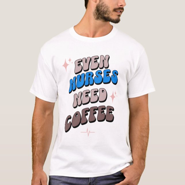 Camiseta Enfermeiros e café (Frente)