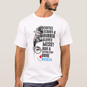 Camiseta Enfermeiros Enfermeiros Café E Luvas De Borracha E