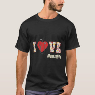Camiseta Enfermeiros Medicamento Do Orgulho De Vida Rn Lvn