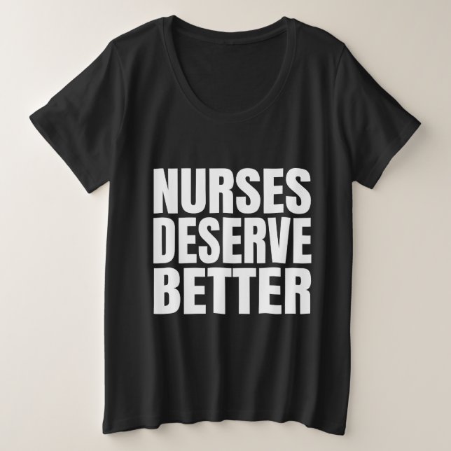 Camiseta Enfermeiros Merecem Melhor (Frente do Design)