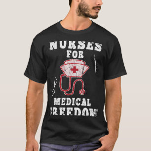 Camiseta Enfermeiros Para Liberdade Médica Param O Mandato