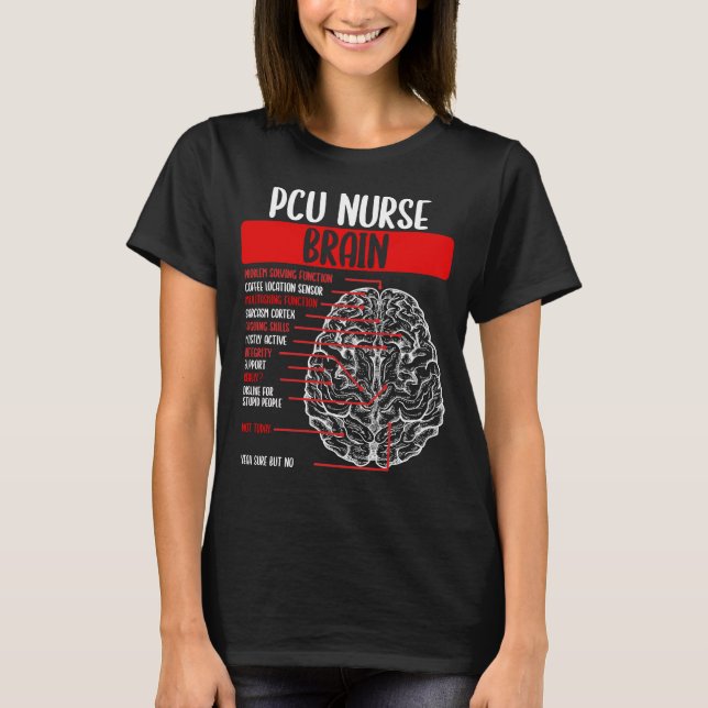 Camiseta Enfermeiros PCU acessam enfermagem de PCU para tra (Frente)