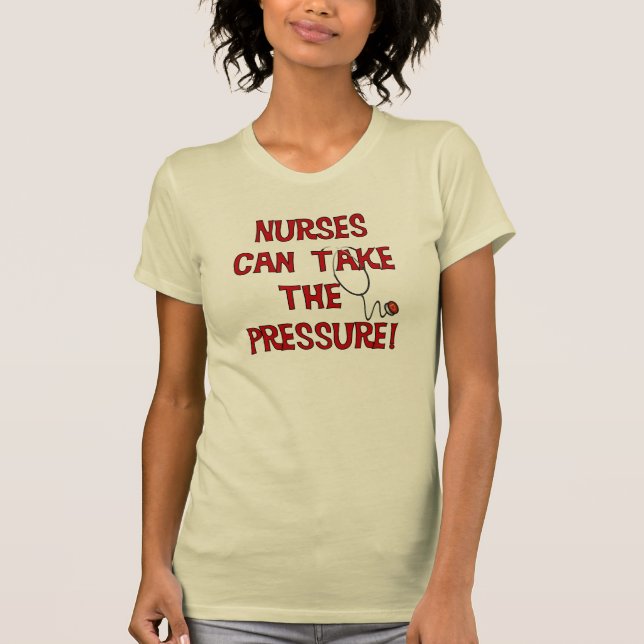 Camiseta Enfermeiros Podem Assumir Pressão (Frente)