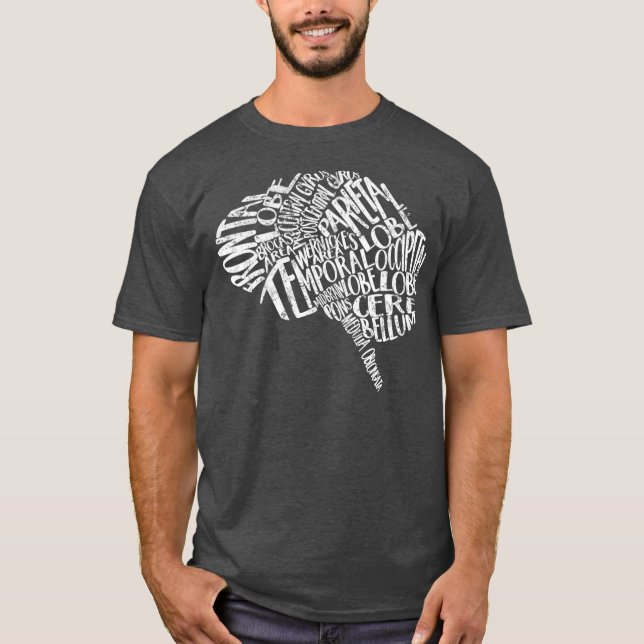 Camiseta Enfermeiros Semana Tipografia Cerebral RN Neuronur (Frente)