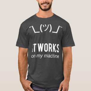 Camiseta Enfiar funciona na minha máquina, Engraçado Prog