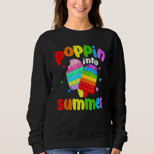 Camiseta Enfiar No Verão No Último Dia Da Pop Da Escola