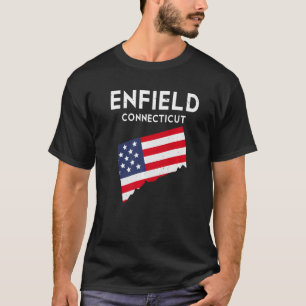 Camiseta Enfield Connecticut EUA State America Viagem Conne