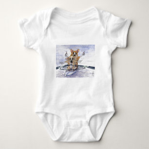 Camiseta Enfileiramento do cão do Corgi de Galês