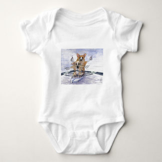Camiseta Enfileiramento do cão do Corgi de Galês