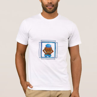 Camiseta Enfrentando o nariz.