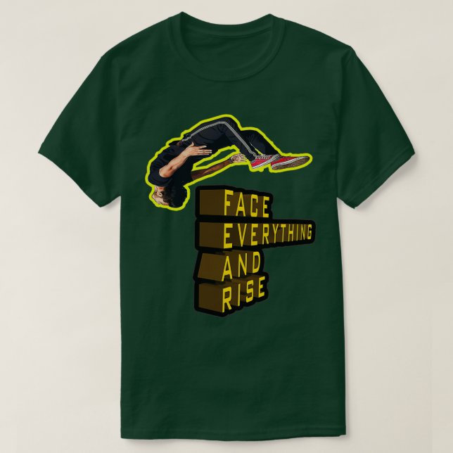 Camiseta Enfrente tudo e suba (Frente do Design)