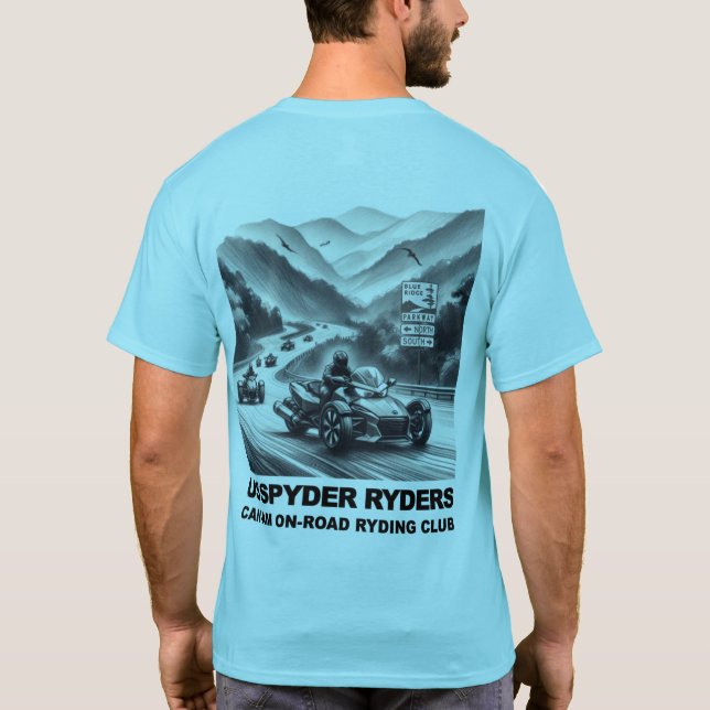 Camiseta Enfumaçado Mountain Chapter - Blue Ridge Parkway (Verso)