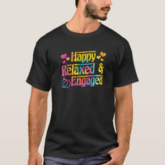 Camiseta Enga de Casal de Fidelidade da Fiancée feliz e rea