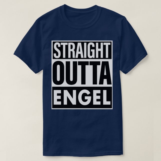 Camiseta Engel de saída do Hetero de nome do Engel (Frente do Design)