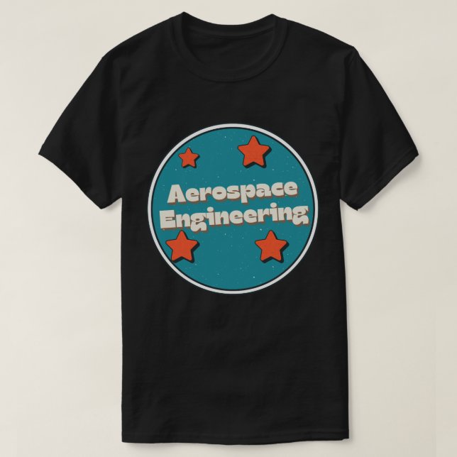 Camiseta Engenharia Aeroespacial (Frente do Design)