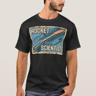 Camiseta Engenharia Aeroespacial Vintage Rocket Scientist
