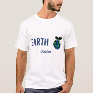 Camiseta Engenharia Ambiental Médico da Terra Gráfico