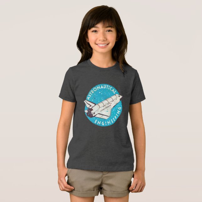 Camiseta Engenharia Astronáutica V01 (Frente Completa)
