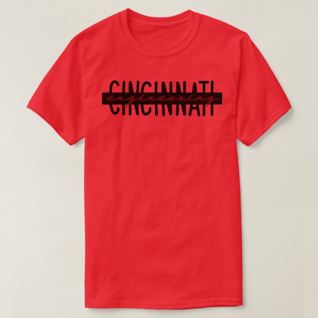 Camiseta Engenharia Cincinnati (Frente do Design)