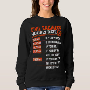 Camiseta Engenharia Civil de Taxa Horária E