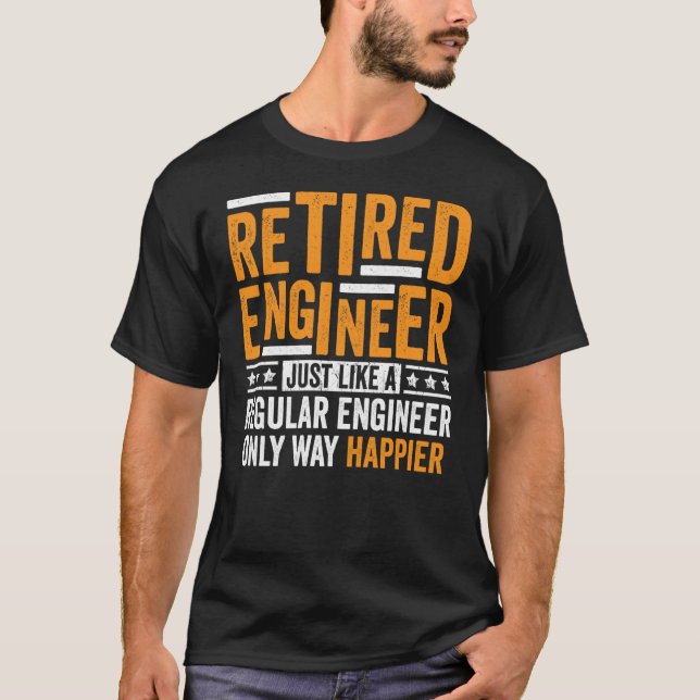Camiseta Engenharia de aposentadoria de Roupa de Engenheiro (Frente)