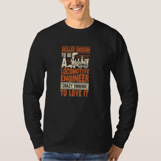 Camiseta Engenharia de comboios para um Engenheiro de locom