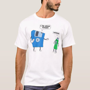 Camiseta Engenharia de Computação I Mens Padre Son Floppy D