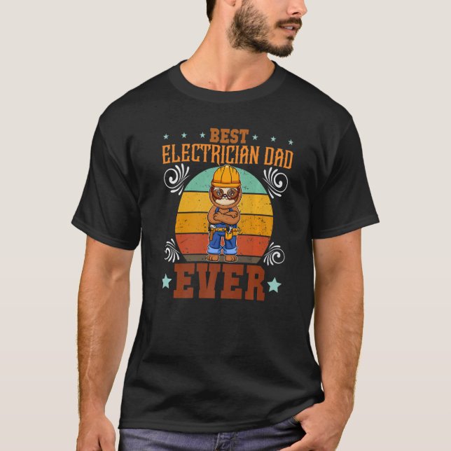 Camiseta Engenharia de melhores Pais eletrônicos para Eletr (Frente)
