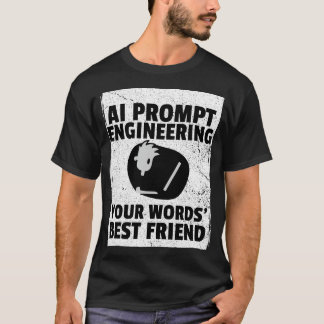 Camiseta Engenharia de Prompt AI - O melhor amigo de suas p
