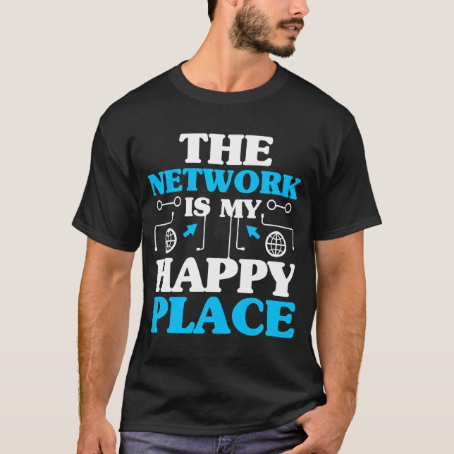 Camiseta Engenharia de Rede de Computadores Engenheiro de R (Frente)