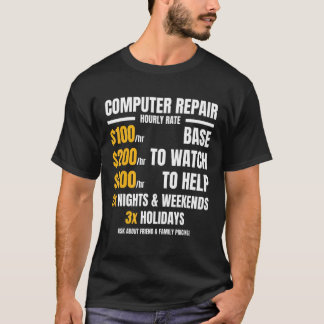 Camiseta Engenharia de Software para Taxas de Reparo de Com