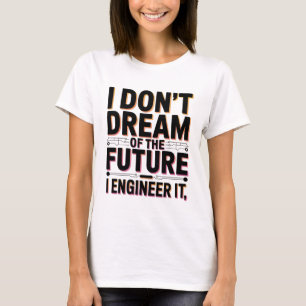 Camiseta Engenharia do futuro Design do Engenheiro de softw