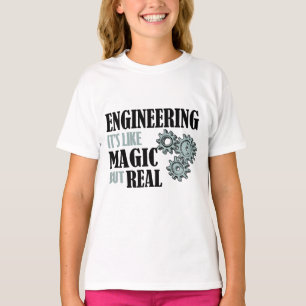 Camiseta Engenharia - É como Magia, mas Real