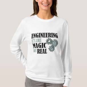 Camiseta Engenharia - É como Magia, mas Real