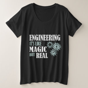 Camiseta Engenharia - É como Magia, mas Real