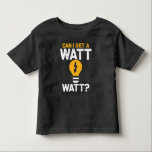 Camiseta Engenharia Elétrica de Watt Pun Funny<br><div class="desc">Engraçado Elétrico Watt Pun Humor Engenharia Elétrica.</div>