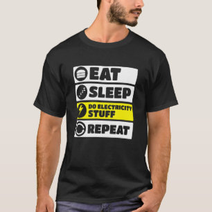 Camiseta Engenharia Elétrica Do Material Elétrico