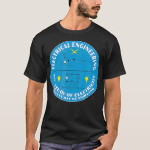 Camiseta Engenharia Elétrica para Ciência dos Geeks de Ne