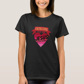 Camiseta Engenharia em Minhas Veias Dizendo Cotas de Engenh