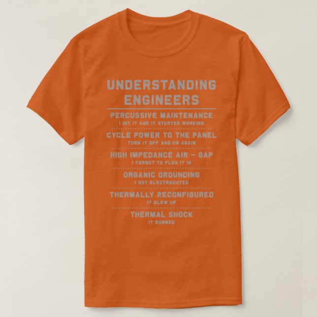 Camiseta Engenharia Encantada De Cotação Entendendo Os Enge (Frente do Design)
