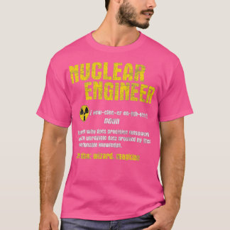 Camiseta Engenharia Energética da Ciência do Engenheiro Nuc